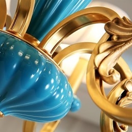 Alle koperen kroonluchter Jade decoratieve kroonluchter