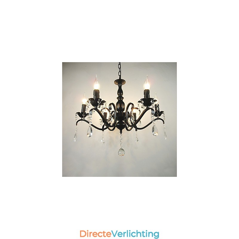 Kroonluchter Eenvoudig Kristal IJzer Kaarslicht Decoratie Lampen Verlichting