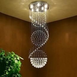 Kristallen plafond kroonluchter hanglamp binnenhuis hangende verlichting lampen armaturen voor trappen