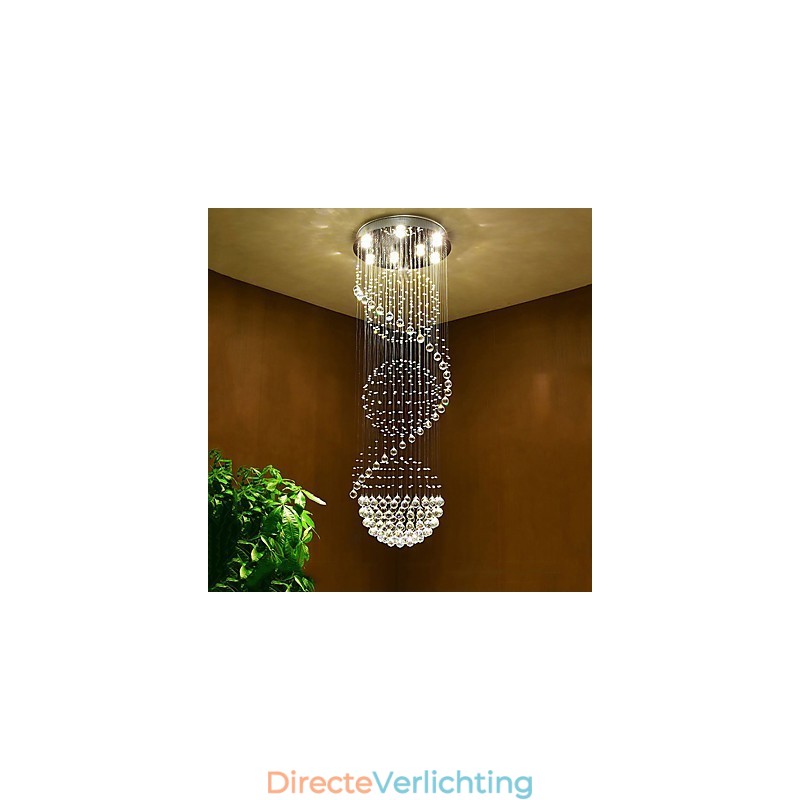 Kristallen plafond kroonluchter hanglamp binnenhuis hangende verlichting lampen armaturen voor trappen