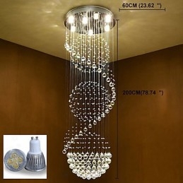 Kristallen plafond kroonluchter hanglamp binnenhuis hangende verlichting lampen armaturen voor trappen