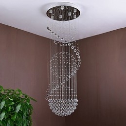 Kristallen plafond kroonluchter hanglamp binnenhuis hangende verlichting lampen armaturen voor trappen