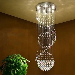 Kristallen plafond kroonluchter hanglamp binnenhuis hangende verlichting lampen armaturen voor trappen