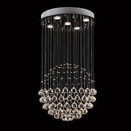 Moderne eigentijdse traditionele klassieke rustieke lodge vintage land eiland kristal gegalvaniseerde metalen hanglamp