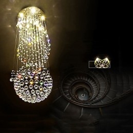 Kristallen plafond kroonluchter hanglamp binnenhuis hangende verlichting lampen armaturen voor trappen