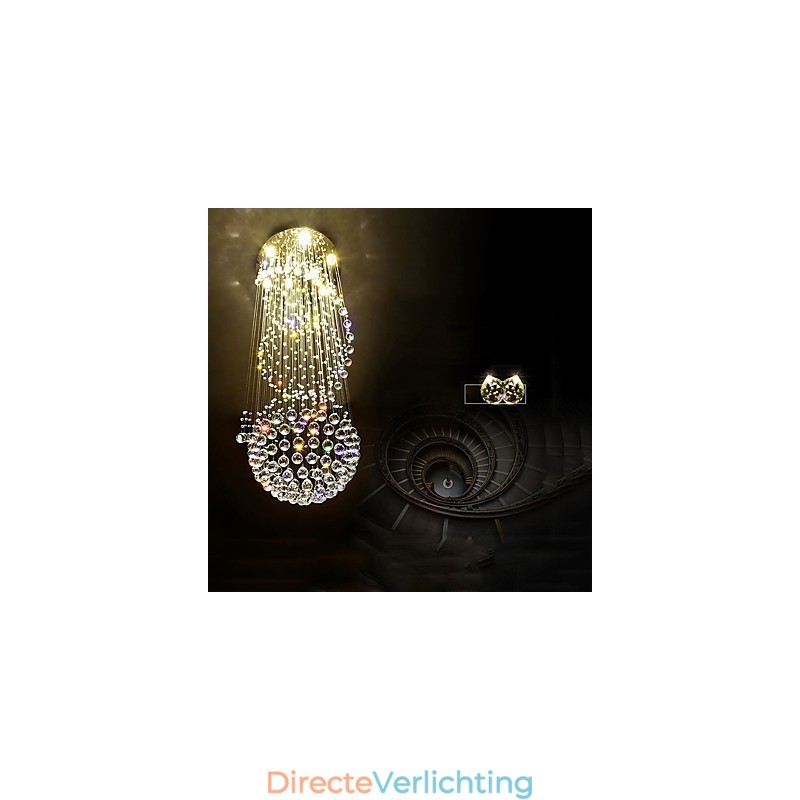Kristallen plafond kroonluchter hanglamp binnenhuis hangende verlichting lampen armaturen voor trappen