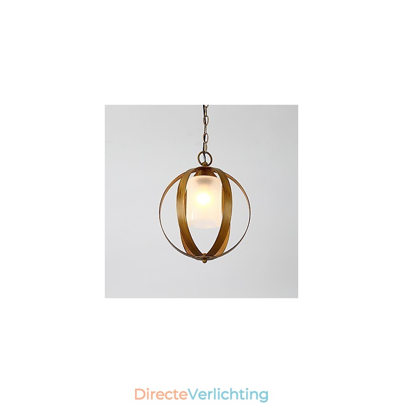 Loft Metalen Amerikaanse Industriële Stijl Schilderij Kleur met Glazen Europese Kroonluchter Lamp de Indoor Decorate Hanglamp