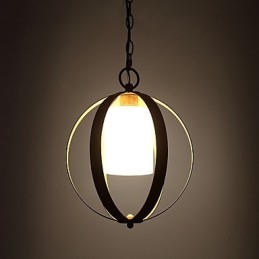 Loft Metalen Amerikaanse Industriële Stijl Schilderij Kleur met Glazen Europese Kroonluchter Lamp de Indoor Decorate Hanglamp