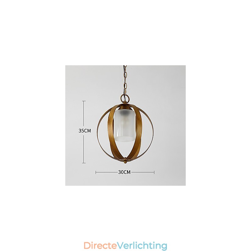 Loft Metalen Amerikaanse Industriële Stijl Schilderij Kleur met Glazen Europese Kroonluchter Lamp de Indoor Decorate Hanglamp