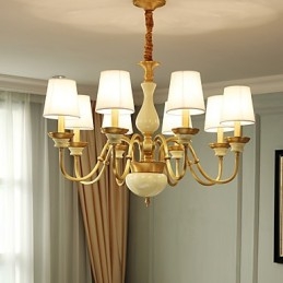 Alle koperen kroonluchter Jade decoratieve kroonluchter