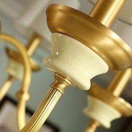 Alle koperen kroonluchter Jade decoratieve kroonluchter