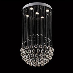 Moderne eigentijdse traditionele klassieke rustieke lodge vintage land eiland kristal gegalvaniseerde metalen hanglamp