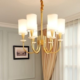 Alle koperen kroonluchter Jade decoratieve kroonluchter
