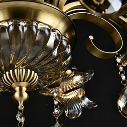 Rustieke Lodge Schilderij Kenmerk voor Ontwerpers Metalen Binnenwinkels 2 Lampen Kroonluchter