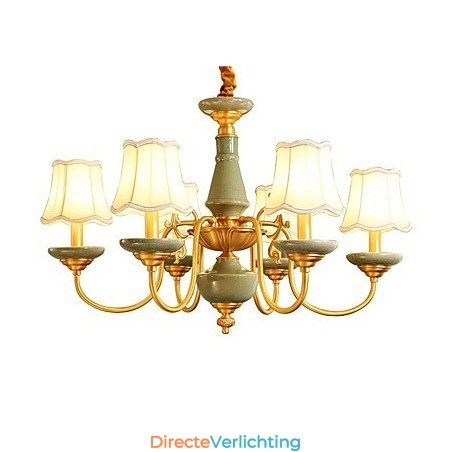 Alle koperen kroonluchter Jade decoratieve kroonluchter Alle koperen kroonluchter Jade decoratieve kroonluchter