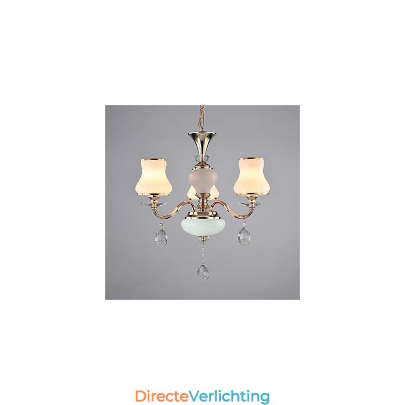 Moderne, eigentijdse, gegalvaniseerde eigenschap voor kristallen metalen kroonluchter