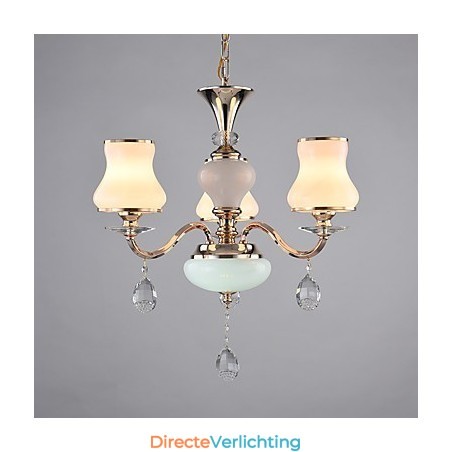 Moderne, eigentijdse, gegalvaniseerde eigenschap voor kristallen metalen kroonluchter