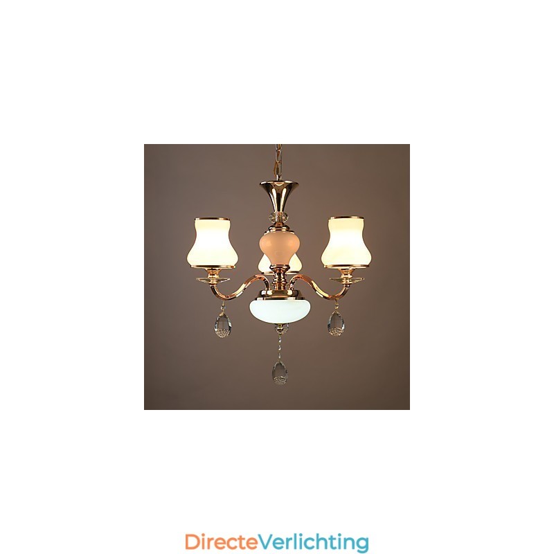 Moderne, eigentijdse, gegalvaniseerde eigenschap voor kristallen metalen kroonluchter