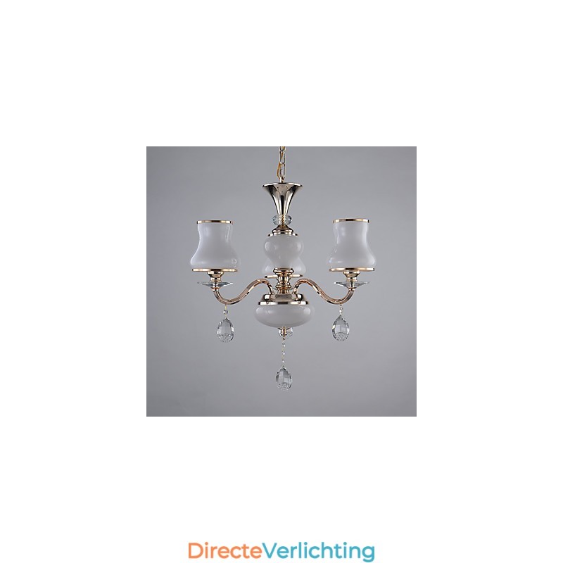 Moderne, eigentijdse, gegalvaniseerde eigenschap voor kristallen metalen kroonluchter