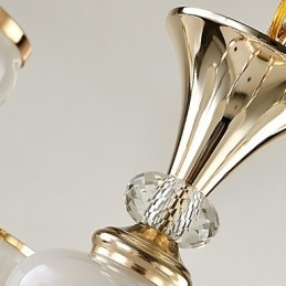 Moderne, eigentijdse, gegalvaniseerde eigenschap voor kristallen metalen kroonluchter