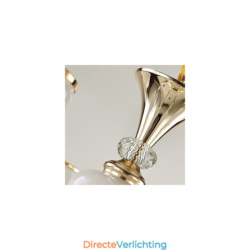 Moderne, eigentijdse, gegalvaniseerde eigenschap voor kristallen metalen kroonluchter