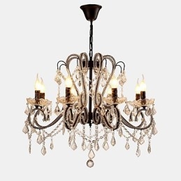8 lampen kristallen kroonluchter moderne eigentijdse traditionele klassieke rustieke lodge vintage retro