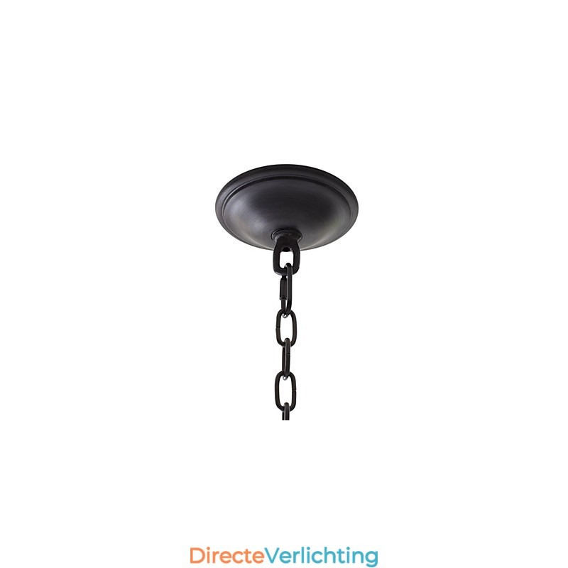 Retro stijl ijzeren hanglamp met 8 lampen