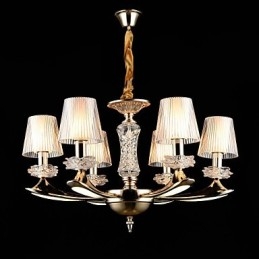 Moderne, eigentijdse, traditionele, klassieke zinklegering met kristallen mini-stijl hanglamp van metaal