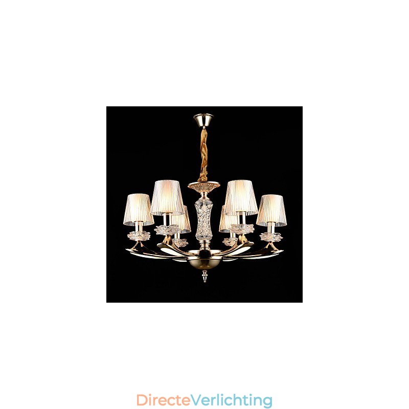 Moderne, eigentijdse, traditionele, klassieke zinklegering met kristallen mini-stijl hanglamp van metaal
