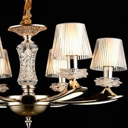 Moderne, eigentijdse, traditionele, klassieke zinklegering met kristallen mini-stijl hanglamp van metaal