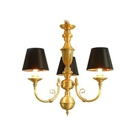 Kroonluchter Traditioneel Klassiek Landelijk Messing Kenmerk voor Mini Stijl Metaal 3 Lampen