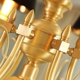 Kroonluchter Traditioneel Klassiek Landelijk Messing Kenmerk voor Mini Stijl Metaal 3 Lampen