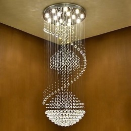 Moderne kristallen plafond hanglamp binnen kroonluchter thuis hangende verlichting lampen armaturen