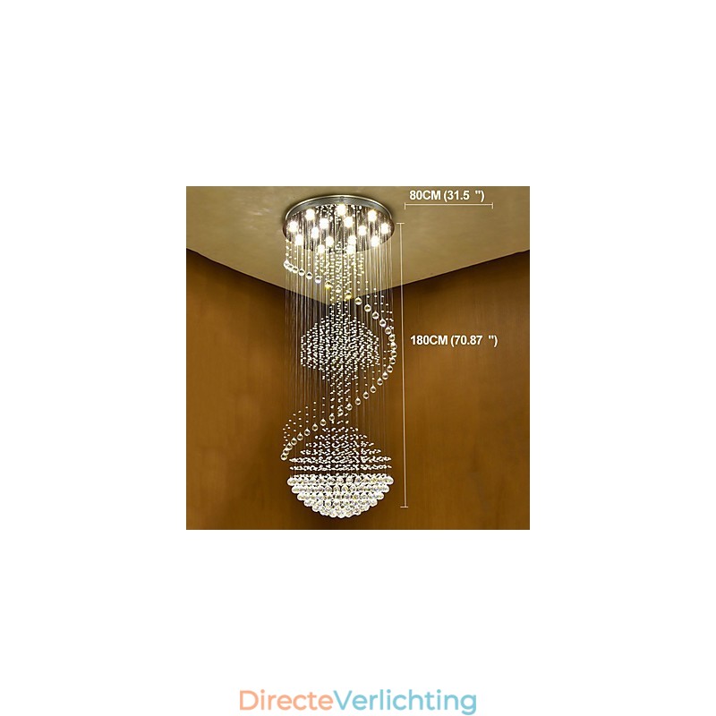 Moderne kristallen plafond hanglamp binnen kroonluchter thuis hangende verlichting lampen armaturen