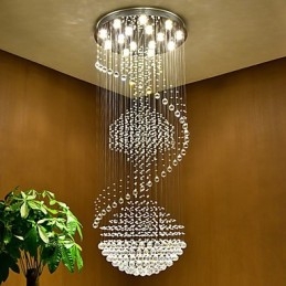 Moderne kristallen plafond hanglamp binnen kroonluchter thuis hangende verlichting lampen armaturen