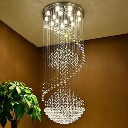 Moderne kristallen plafond hanglamp binnen kroonluchter thuis hangende verlichting lampen armaturen