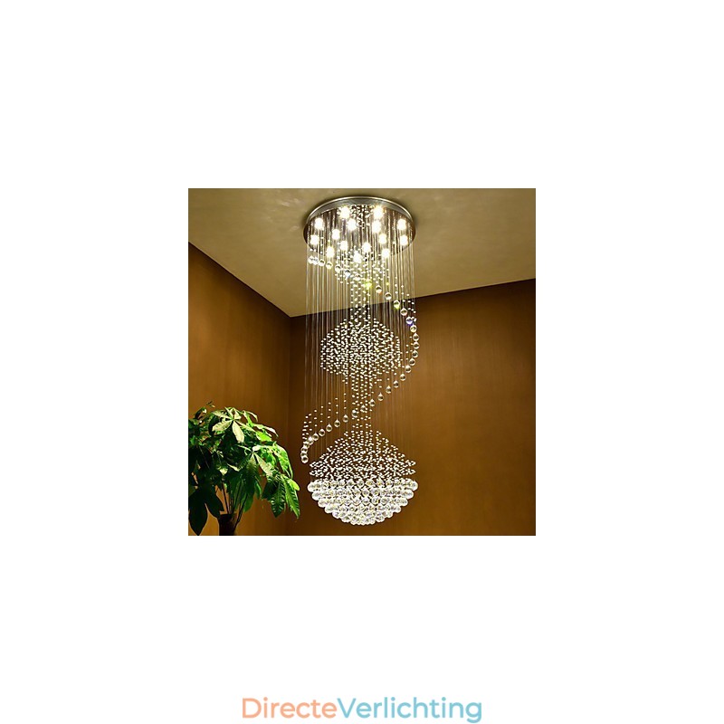 Moderne kristallen plafond hanglamp binnen kroonluchter thuis hangende verlichting lampen armaturen