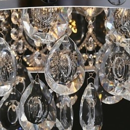 Elegante moderne transparante kristallen kroonluchter met 4 lampen