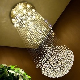 Moderne kristallen plafond hanglamp binnen kroonluchter thuis hangende verlichting lampen armaturen
