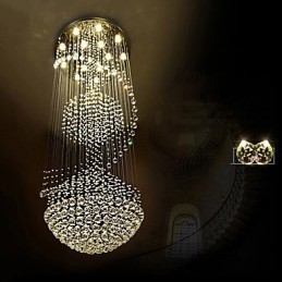 Moderne kristallen plafond hanglamp binnen kroonluchter thuis hangende verlichting lampen armaturen