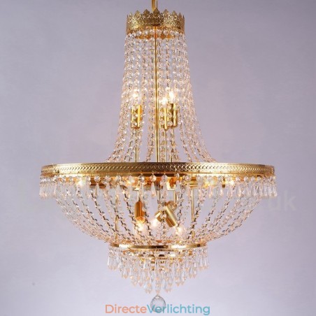 Traditionele klassieke gegalvaniseerde eigenschap voor kristallen mini-stijl metalen kroonluchter met 9 lampen Traditionele klassieke gegalvaniseerde eigenschap voor kristallen mini-stijl metalen kroonluchter met 9 lampen