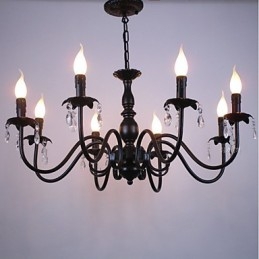 Europese Stijl Kristallen Kaars Lamp Lamp Kledingwinkel Lampen En Lantaarns Decoratie Project Hanglamp