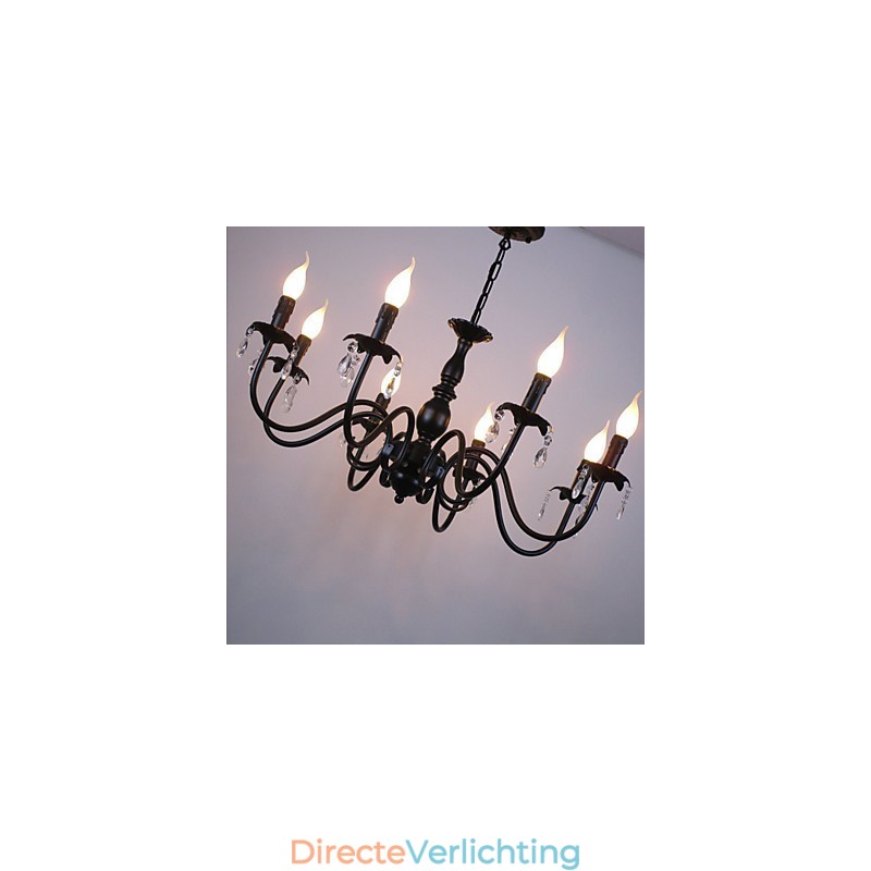 Europese Stijl Kristallen Kaars Lamp Lamp Kledingwinkel Lampen En Lantaarns Decoratie Project Hanglamp