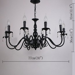 Europese Stijl Kristallen Kaars Lamp Lamp Kledingwinkel Lampen En Lantaarns Decoratie Project Hanglamp