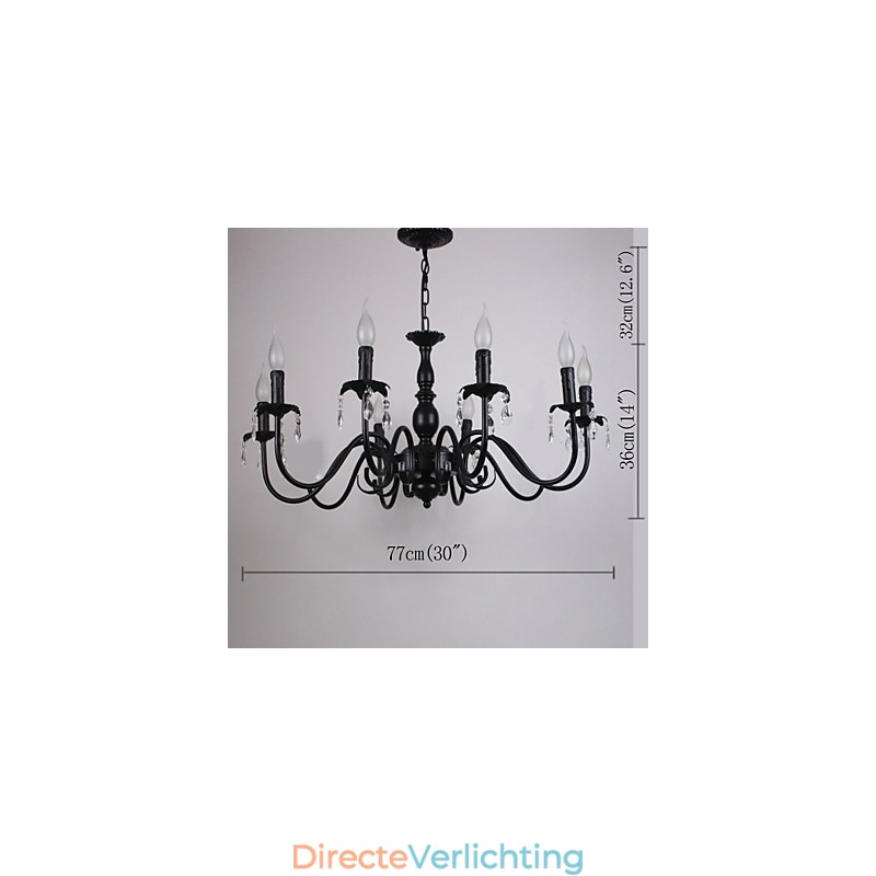 Europese Stijl Kristallen Kaars Lamp Lamp Kledingwinkel Lampen En Lantaarns Decoratie Project Hanglamp
