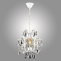 IJzeren schilderij kroonluchter met heldere kristallen moderne verlichtingslamp