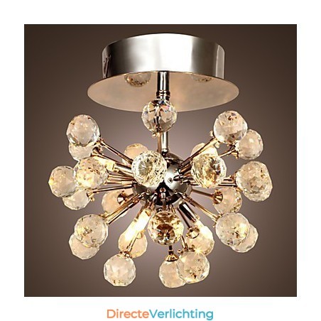 Moderne eigentijdse kristallen mini-stijl chromen metalen kroonluchter inbouw Moderne eigentijdse kristallen mini-stijl chromen metalen kroonluchter inbouw