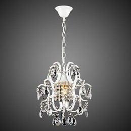 IJzeren schilderij kroonluchter met heldere kristallen moderne verlichtingslamp
