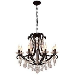 8 lampen kristallen kroonluchter moderne eigentijdse traditionele klassieke rustieke lodge vintage retro lantaarn trommel land schilderij
