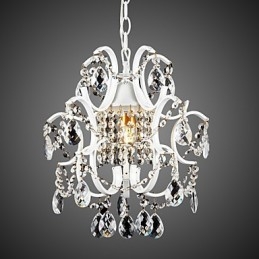 IJzeren schilderij kroonluchter met heldere kristallen moderne verlichtingslamp